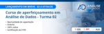 UFMA Virtual ofertará segunda turma do Curso de Aperfeiçoamento em Análise de Dados; Edital em breve!